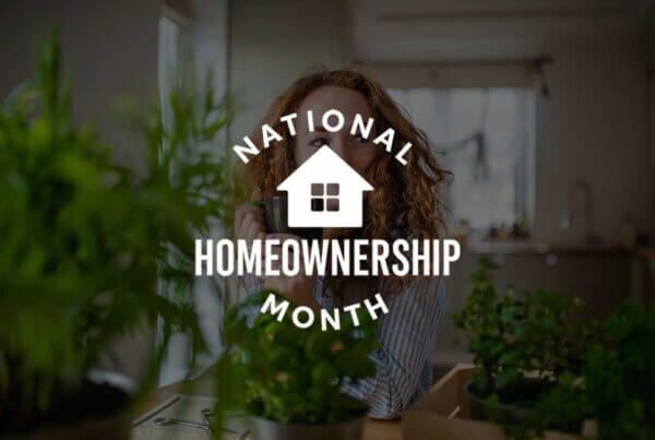 photo of woman with logo